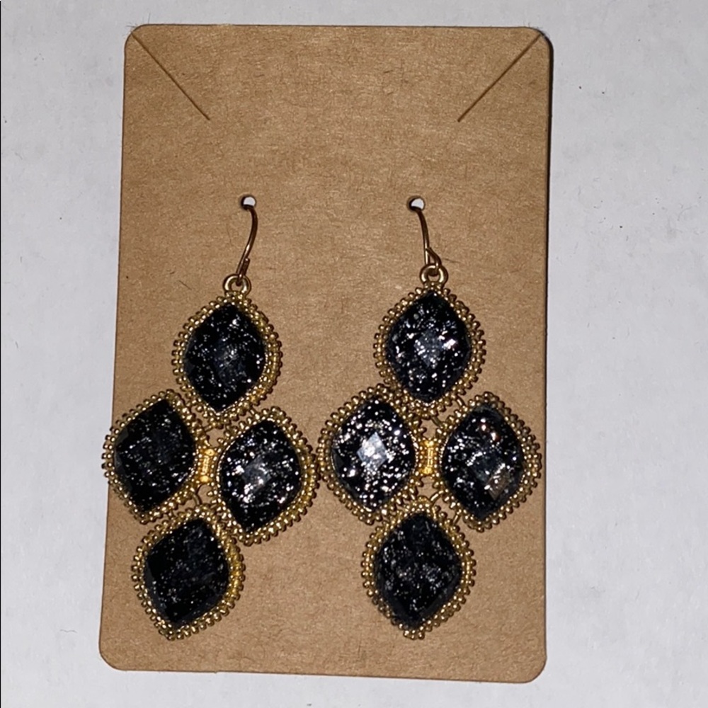 Black & Gold Earrings